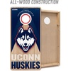 image:imageYouTheFan NCAA Connecticut Huskies 2 x 4 Slogan Series Professional Wood Cornhole Game with Logo Bags