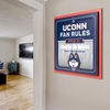 image:imageYouTheFan NCAA Connecticut Huskies Fan Rules Wall Art multiple layers humorous team artwork sports fan motto showcases funny rules indoor dcor