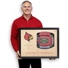 image:imageYouTheFan NCAA Louisville Cardinals 25Layer StadiumViews 3D Wall Art  FB