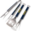 image:imageYouTheFan NCAA Michigan Wolverines Spirit Series 3Piece BBQ SetStainless Steel 22 x 9 amp NCAA Michigan Wolverines Retro Series Cutting Board