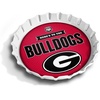 image:imageYouTheFan OfficiallyLicensed NCAA Bottlecap Serving Tray  13 x 13  Bottle Cap Shaped Tray  100 Melamine Dishwasher Safe BPA Free  Great Fan GiftGeorgia Bulldogs