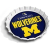 image:imageYouTheFan OfficiallyLicensed NCAA Bottlecap Serving Tray  13 x 13  Bottle Cap Shaped Tray  100 Melamine Dishwasher Safe BPA Free  Great Fan GiftMichigan Wolverines