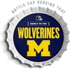image:imageYouTheFan OfficiallyLicensed NCAA Bottlecap Serving Tray  13 x 13  Bottle Cap Shaped Tray  100 Melamine Dishwasher Safe BPA Free  Great Fan GiftMichigan Wolverines