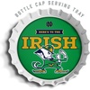 image:imageYouTheFan OfficiallyLicensed NCAA Bottlecap Serving Tray  13 x 13  Bottle Cap Shaped Tray  100 Melamine Dishwasher Safe BPA Free  Great Fan GiftNotre Dame Fighting Irish