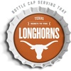image:imageYouTheFan OfficiallyLicensed NCAA Bottlecap Serving Tray  13 x 13  Bottle Cap Shaped Tray  100 Melamine Dishwasher Safe BPA Free  Great Fan GiftTexas Longhorns