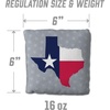 image:imageYouTheFan Set of 4 Cornhole Bags  All Weather Regulation 6 x 6 Size  16oz Weight  Designed in USAOne Size