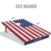 image:imageYouTheFan Stars amp Stripes Wood Cornhole Game with Bags2 x 3