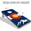 image:imageYouTheFan State of Colorado 2 x 4 Professional Wood Cornhole Game with Bags