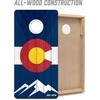 image:imageYouTheFan State of Colorado 2 x 4 Professional Wood Cornhole Game with Bags