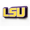 image:imageYouTheFan NCAA 3D DieCut Wall Art precisioncrafted and lasercut in the exact shape of your teams logo multiple layers create striking depth readytohang and officially licensedLSU Tigers