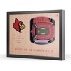 image:imageYouTheFan NCAA Louisville Cardinals 25Layer StadiumViews 3D Wall Art  FB