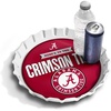 image:imageYouTheFan OfficiallyLicensed NCAA Bottlecap Serving Tray  13 x 13  Bottle Cap Shaped Tray  100 Melamine Dishwasher Safe BPA Free  Great Fan GiftAlabama Crimson Tide