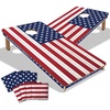 image:imageYouTheFan Stars amp Stripes Wood Cornhole Game with Bags2 x 4