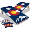 image:imageYouTheFan State of Colorado 2 x 4 Professional Wood Cornhole Game with Bags