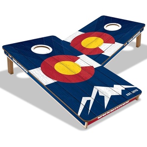 image:imageYouTheFan 2 x 4 Professional Wood Cornhole GameTeam Colors