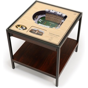 image:imageYouTheFan Missouri Tigers 25Layer StadiumViews Lighted End Table  Faurot Field at Memorial Stadium