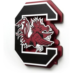 image:imageYouTheFan NCAA 3D DieCut Wall Art precisioncrafted and lasercut in the exact shape of your teams logo multiple layers create striking depth readytohang and officially licensedSouth Carolina Gamecocks