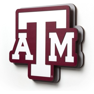 image:imageYouTheFan NCAA 3D DieCut Wall Art precisioncrafted and lasercut in the exact shape of your teams logo multiple layers create striking depth readytohang and officially licensedTexas AM Aggies
