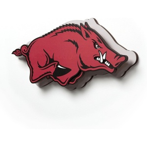 image:imageYouTheFan NCAA 3D DieCut Wall Art precisioncrafted and lasercut in the exact shape of your teams logo multiple layers create striking depth readytohang and officially licensedArkansas Razorbacks