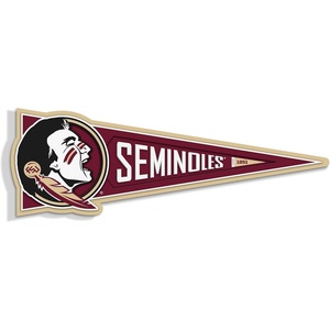 image:imageYouTheFan NCAA 3D Wall Pennant precisioncrafted unique shape made of multiple layers readytohang officially licensed and stylish addition for ultimate team fanFlorida State Seminoles