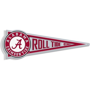 image:imageYouTheFan NCAA 3D Wall Pennant precisioncrafted unique shape made of multiple layers readytohang officially licensed and stylish addition for ultimate team fanAlabama Crimson Tide