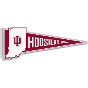 image:imageYouTheFan NCAA 3D Wall Pennant precisioncrafted unique shape made of multiple layers readytohang officially licensed and stylish addition for ultimate team fanIndiana Hoosiers