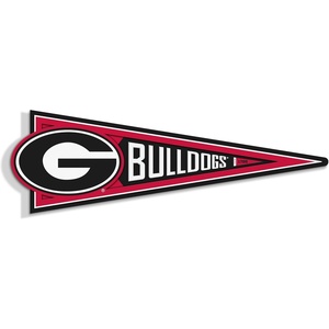 image:imageYouTheFan NCAA 3D Wall Pennant precisioncrafted unique shape made of multiple layers readytohang officially licensed and stylish addition for ultimate team fanGeorgia Bulldogs
