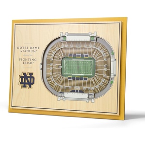 image:imageYouTheFan NCAA 5Layer StadiumView Wall ArtNotre Dame Fighting Irish