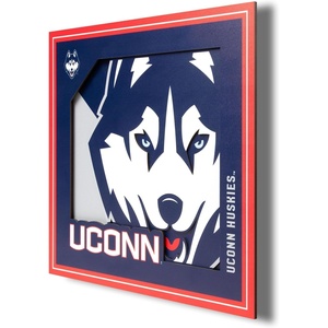 image:imageYouTheFan NCAA Connecticut Huskies 3D Logo Series Wall Art  12x12