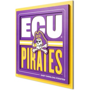 image:imageYouTheFan NCAA East Carolina Pirates Slogan Series 3D Wall Art