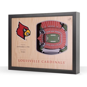 image:imageYouTheFan NCAA Louisville Cardinals 25Layer StadiumViews 3D Wall Art  FB