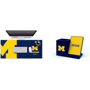 image:imageYouTheFan NCAA Michigan Wolverines Logo Series Desk Pad amp SOAR NCAA Wireless Cell Phone Charger and Desktop Organizer Michigan Wolverines
