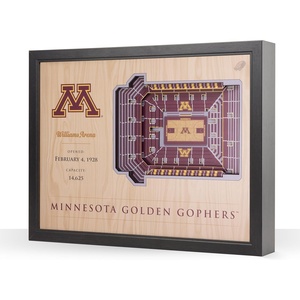 image:imageYouTheFan NCAA Minnesota Golden Gophers 25Layer StadiumViews Lighted End Table  Huntington Bank Stadium
