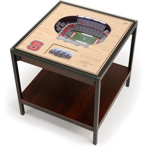 image:imageYouTheFan NCAA NC State Wolfpack 25Layer StadiumViews Lighted End Table  CarterFinley Stadium