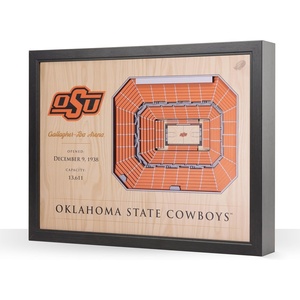 image:imageYouTheFan NCAA Oklahoma State Cowboys 25Layer StadiumViews Lighted End Table  Boone Pickens Stadium