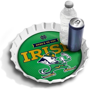 image:imageYouTheFan OfficiallyLicensed NCAA Bottlecap Serving Tray  13 x 13  Bottle Cap Shaped Tray  100 Melamine Dishwasher Safe BPA Free  Great Fan GiftNotre Dame Fighting Irish