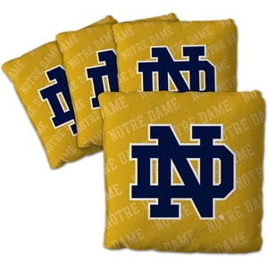 image:imageYouTheFan OfficiallyLicensed NCAA Notre Dame Fighting Irish Set of 4 Cornhole Bags  All Weather Regulation 6 x 6 Size  16oz Weight  Designed in USA