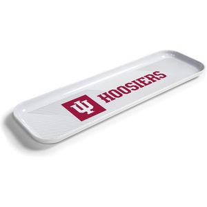 image:imageYouTheFan OfficiallyLicensed NCAA Snack Platter Platter  100 Melamine Dishwasher Safe BPA Free  16 x 5  Fan Gift for Snacks appetizers and FoodIndiana Hoosiers