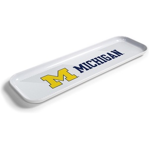 image:imageYouTheFan OfficiallyLicensed NCAA Snack Platter Platter  100 Melamine Dishwasher Safe BPA Free  16 x 5  Fan Gift for Snacks appetizers and FoodMichigan Wolverines