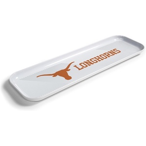 image:imageYouTheFan OfficiallyLicensed NCAA Snack Platter Platter  100 Melamine Dishwasher Safe BPA Free  16 x 5  Fan Gift for Snacks appetizers and FoodTexas Longhorns