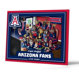 image:imageYouTheFan Officiallylicensed NCAA Purebred 3D Wall Art  Humorous original handdrawn cartoon artwork multilayer funny gift indoor team decorArizona Wildcats
