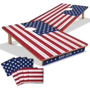 image:imageYouTheFan Stars amp Stripes Wood Cornhole Game with Bags2 x 3
