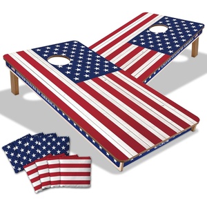 image:imageYouTheFan Stars amp Stripes Wood Cornhole Game with Bags2 x 4