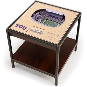 image:imageYouTheFan TCU Horned Frogs 25Layer StadiumViews Lighted End Table One Size Team Colors