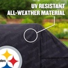 image:imageYouTheFan NFL Heavy Duty Waterproof Grill Cover  UV Resistant Durable Polyester BBQ Cover Weatherproof Protection for Outdoor Gas or Charcoal Grills for Grills up to 5 WidePittsburgh Steelers