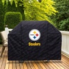 image:imageYouTheFan NFL Heavy Duty Waterproof Grill Cover  UV Resistant Durable Polyester BBQ Cover Weatherproof Protection for Outdoor Gas or Charcoal Grills for Grills up to 5 WidePittsburgh Steelers