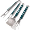 image:imageYouTheFan NFL Philadelphia Eagles Spirit Series 3Piece BBQ Set Stainless Steel 22 x 9 amp NFL Philadelphia Eagles Retro Series Cutting Board