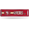 image:imageYouTheFan NFL San Francisco 49ers Logo Series Desk Pad amp Rico Industries NFL San Francisco 49ers Home Dcor Metal Street Sign 4 x 15  Great for Home Office Bedroom amp Man Cave  MadeSilver
