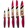 image:imageYouTheFan NFL San Francisco 49ers Spirit Series 3Piece BBQ Set Stainless Steel 22 x 9 amp Sports Vault NFL San Francisco 49ers Kitchen Knives 5Piece Set