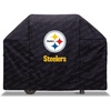 image:imageYouTheFan NFL Heavy Duty Waterproof Grill Cover  UV Resistant Durable Polyester BBQ Cover Weatherproof Protection for Outdoor Gas or Charcoal Grills for Grills up to 5 WidePittsburgh Steelers